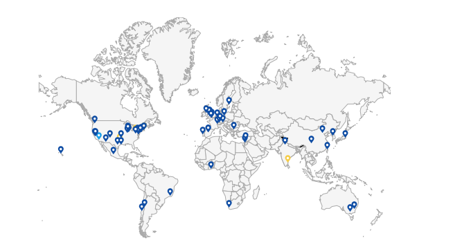 Global Citation Distribution Map